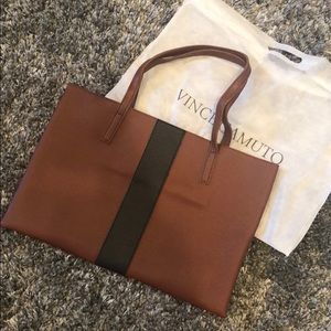 Brand new Vince Camuto brown and black tote bag
